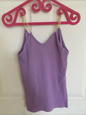 Lavender Chain-Strap Cami Tank Top - Women